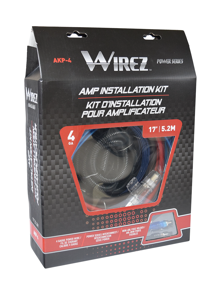 Wirez Power Series 4AWG Amp Wiring Kit