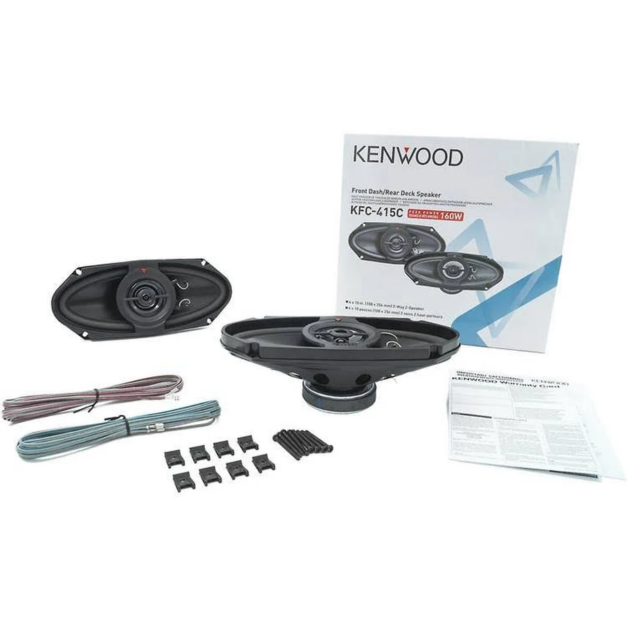 Kenwood Sports Series 4" X 10" Coaxial Speakers