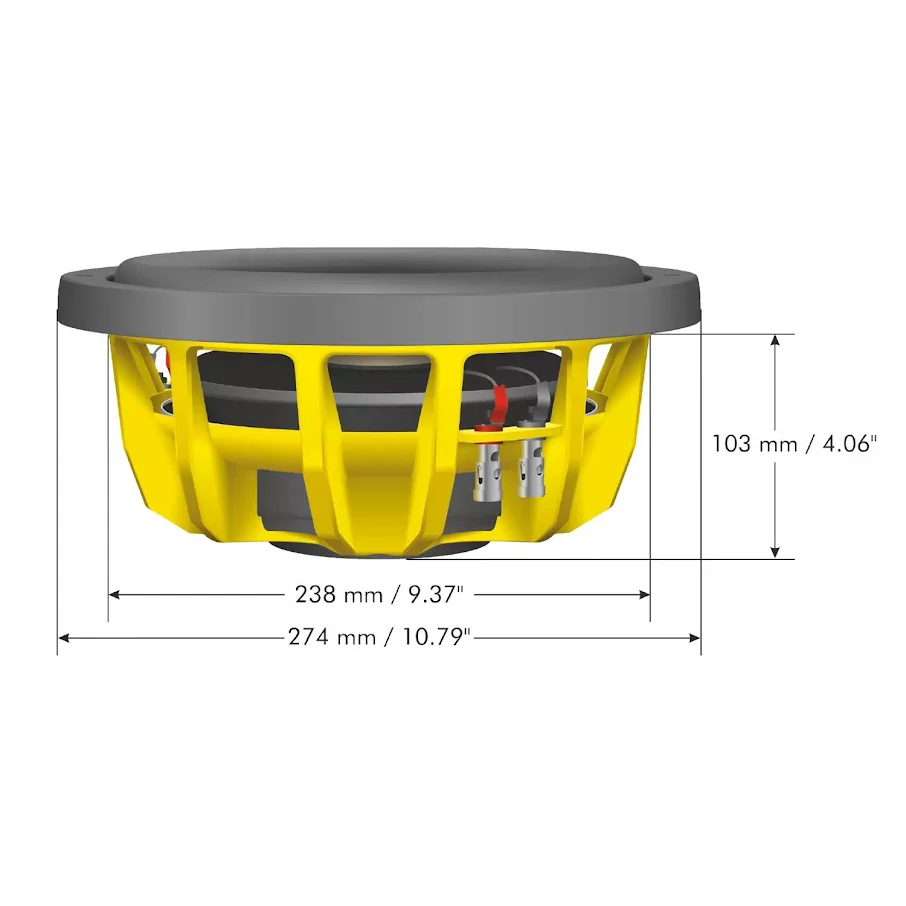 Ground Zero 10 Inch Hydrogen Subwoofer GZHW 10SPL-D2 FLAT