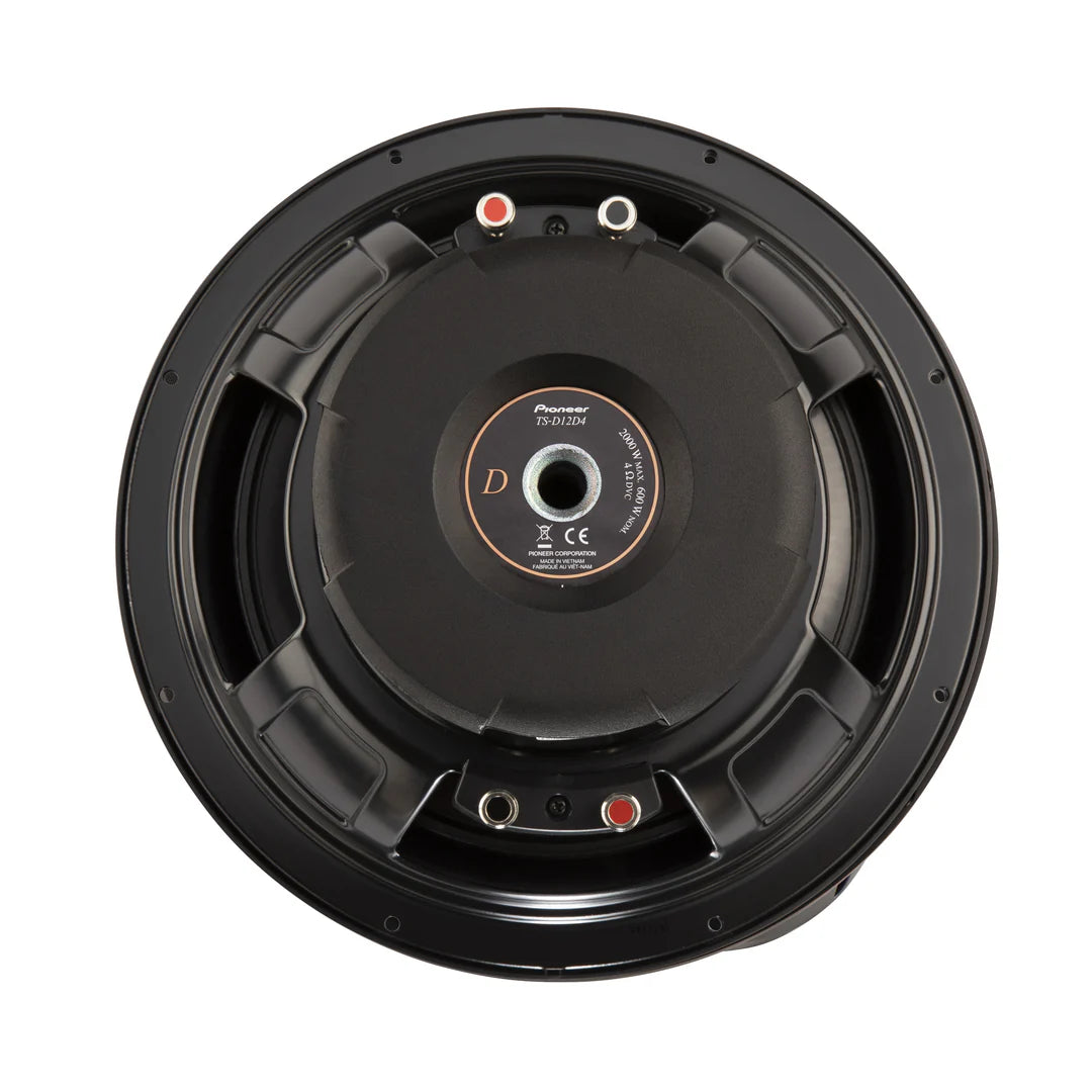 Pioneer D-Series 12" 600W RMS Subwoofer - Dual 4 Ohm