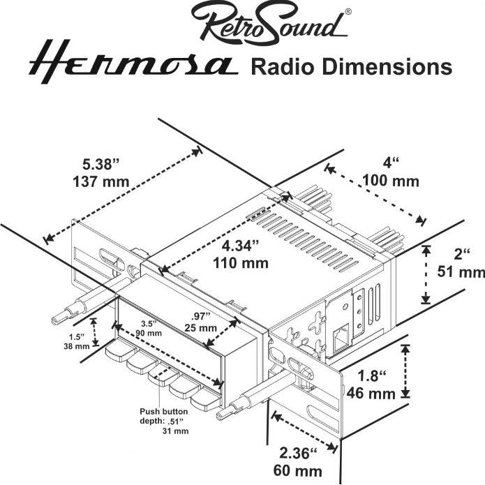 RETROSOUND MOTOR 2B CLASSIC RADIO
