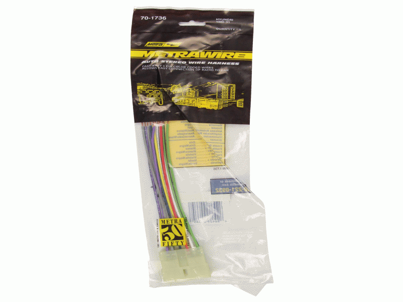 70-1736 Harness Fits select Hyundai/Mitsubishi models 1986-1994