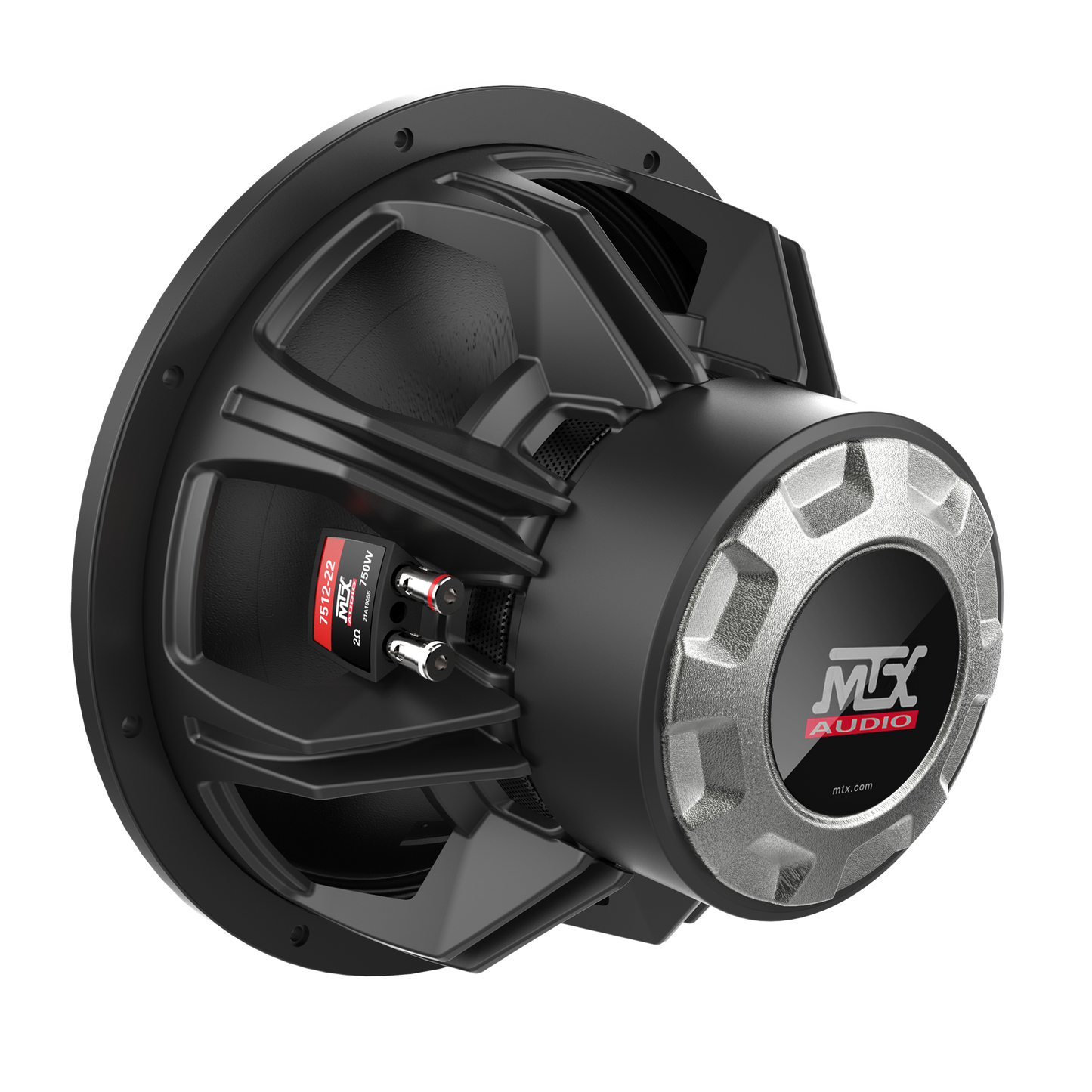 MTX 75 SERIES 12" DUAL 2 OHM SUBWOOFER (750WRMS/7.5" MOUNTING DEPTH)