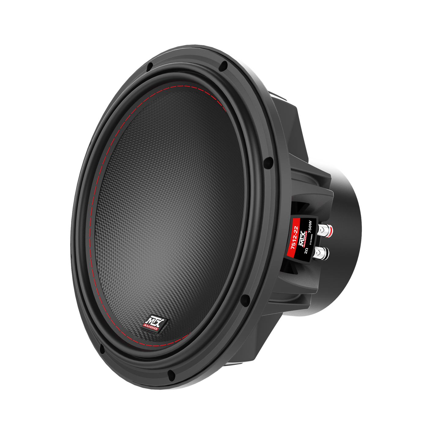 MTX 75 SERIES 12" DUAL 2 OHM SUBWOOFER (750WRMS/7.5" MOUNTING DEPTH)