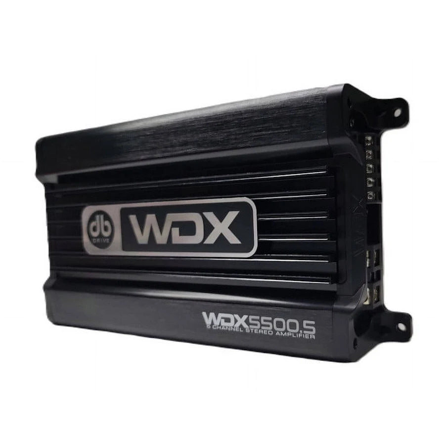 DB Drive WDX5500.5 WDX Series Mini 5-Channel Amplifier - 200W RMS x 4 + 500W RMS x 1