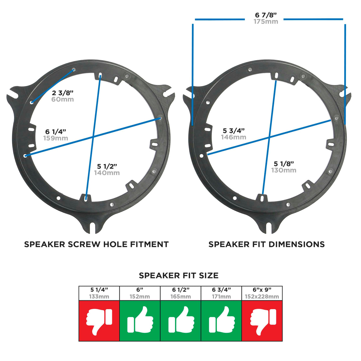 Metra 2000-Up Nissan/Infiniti Speaker Adapters (For 6"-6.75")