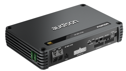 Audison DSP Amplifier | 1120 W | 14 CH DSP + 8 x 140 W @ 2 ohm | D-class Fully Bridgeable