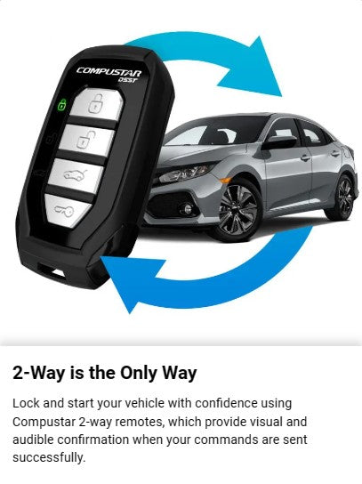 Compustar Pro 2 Way 4 Button Remote for Car Starter