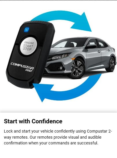 Compustar Pro 2 Way 1 Button Remote for Car Starter