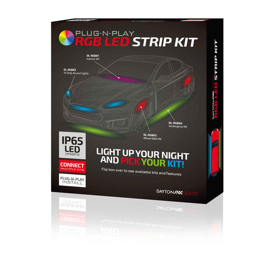 DL-RGBK2 DAYTONA 10 PIECE RGB LIGHTING KIT WITH 2 CONTROLLERS