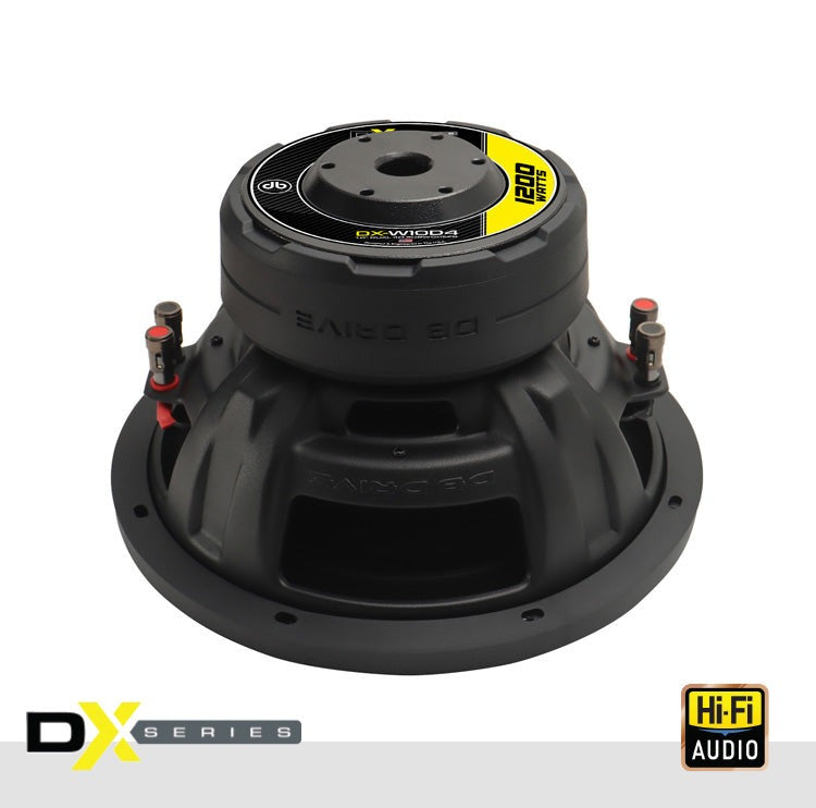 DX-W10D4 DB DRIVE DX SERIES 10" DUAL 4 OHM SUBWOOFER (600WRMS)