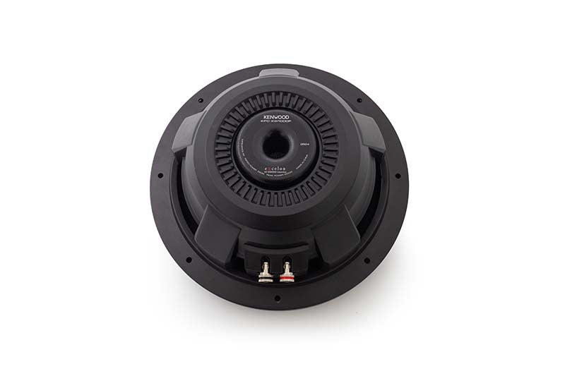 Kenwood Excelon 10" Shallow Subwoofer, Carbon Glass Fibre, 4Ohm, Only 3-3/8" Depth, 250W RMS Input Power, 1000W Peak, 2-Year Warranty