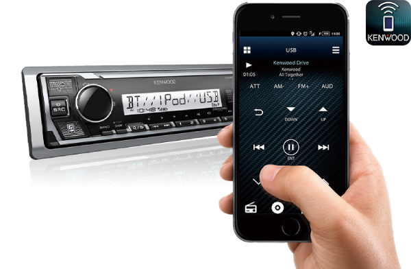 KMR-M332BT KENWOOD MARINE DIGITAL MEDIA RECEIVER (AM/FM/USB/BT/SIRIUS XM READY)