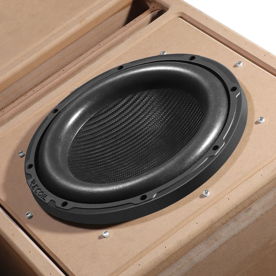 PW10D2 - Recoil Echo Pro 10 Inch Subwoofer - 1,200 Watts Power Dual 2 OHM Voice Coil