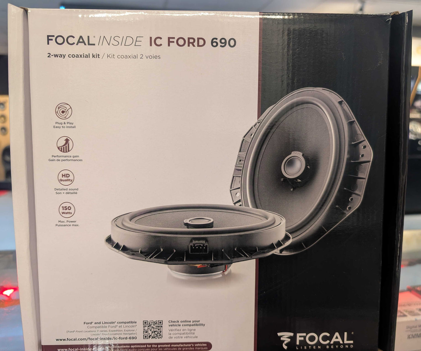 Focal Inside IC FORD 690: Premium 2-Way Coaxial Kit for Ford Vehicles