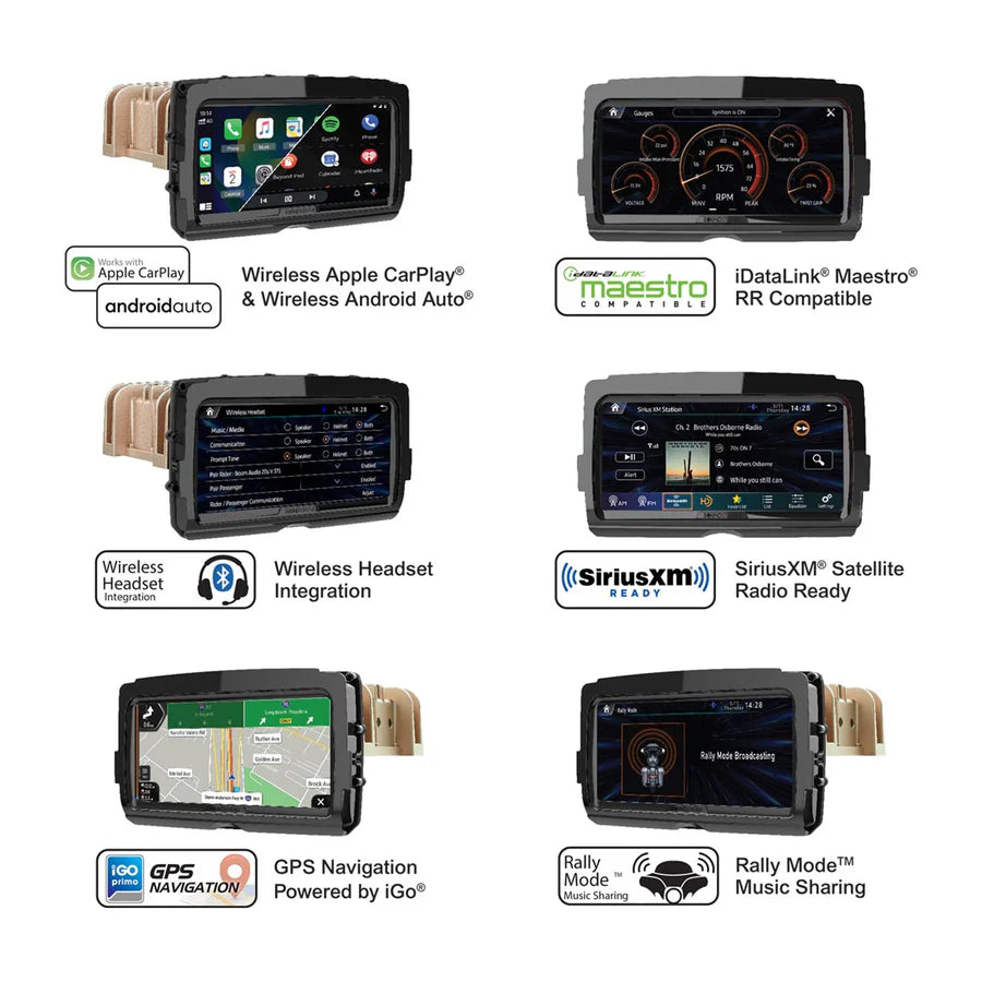 PPV2 | Precision Power Advanced Plug-n-Play Headunit For 2014+ Harley-Davidson Touring Motorcycles - Soundstream Reserve (V2)
