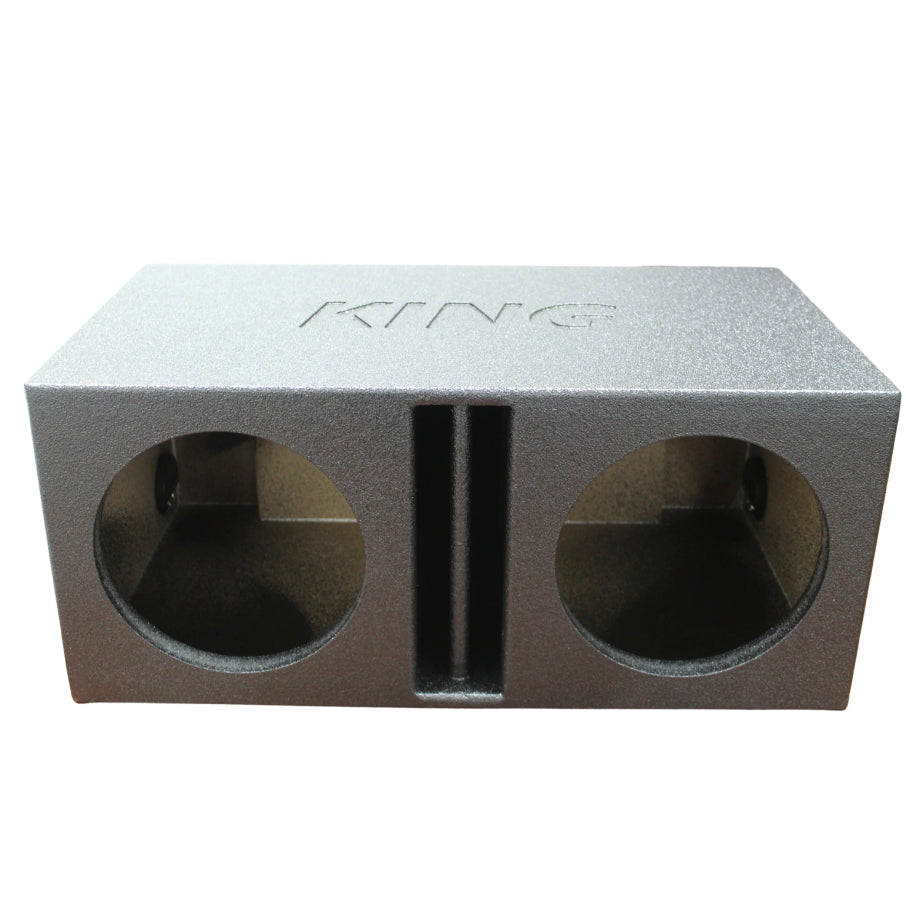 King Boxes 10" Dual Vented Divided Sprayed Universal Subwoofer Box