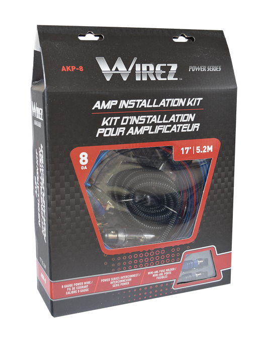 AKP-8 Wirez 8 Gauge Amplifier Installation Kit