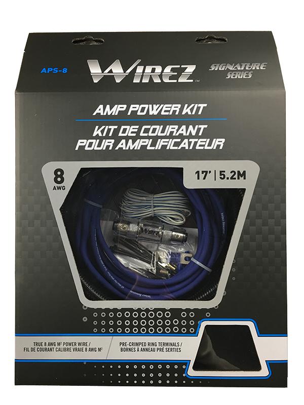 APS-8 Wirez 8 AWG Amplifier Power Kit