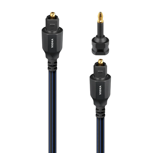 Audioquest Vodka Toslink Fiber-Optic Cable + Mini-Adaptor