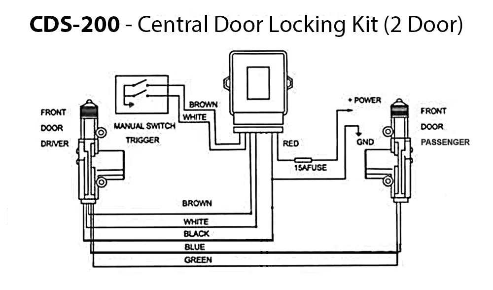 CDS-200 Central Door Locking Kit (2 Door)