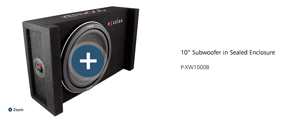 P-XW1000BC Kenwood eXcelon 10in 1000W Subwoofer with Truck Box