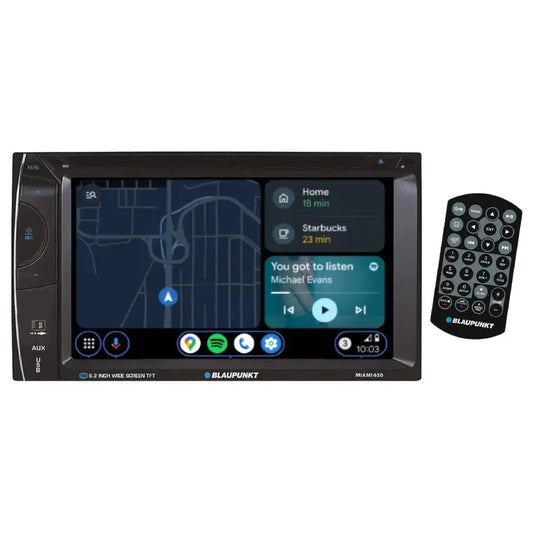 Blaupunkt 6.2" Touchscreen Double Din Bluetooth DVD Receiver with Rearview Camera USB / AUX / MicroSD