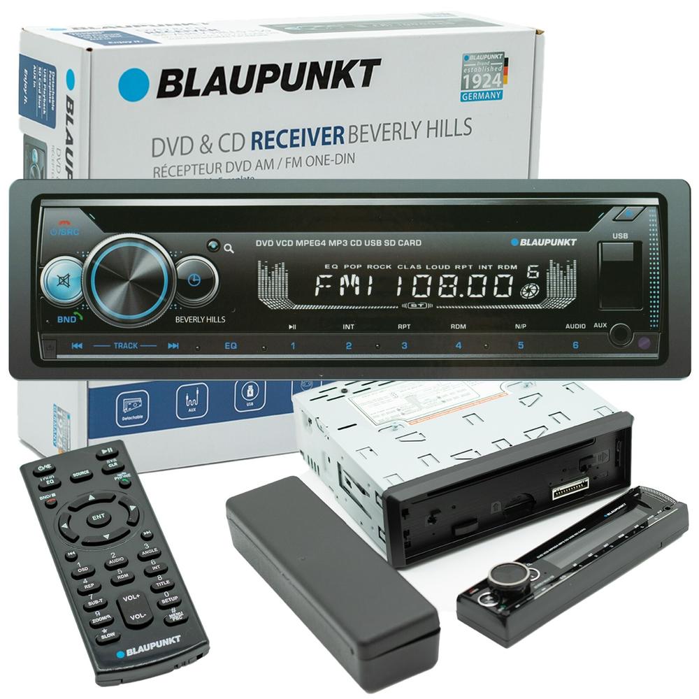 BLAUPUNKT BEVERLY HILLS 150 SINGLE-DIN DVD/MP3/CD BLUETOOTH RECEIVER CAR STEREO