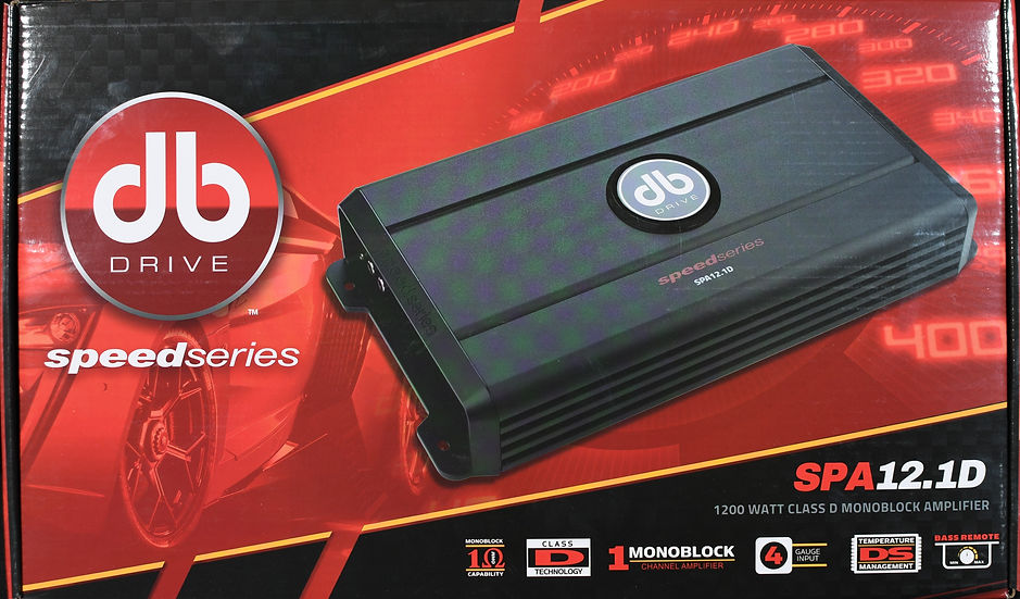 DB DRIVE MONO CHANNEL 1200W CLASS D SUBWOOFER AMPLIFIER
