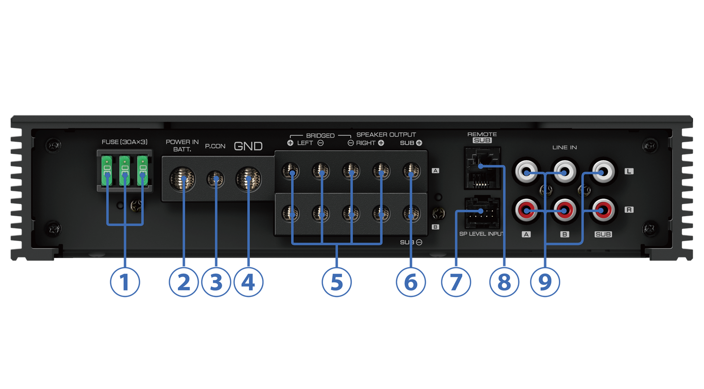 KENWOOD EXCELON SERIES 5-CHANNEL 800W CLASS D AMPLIFIER