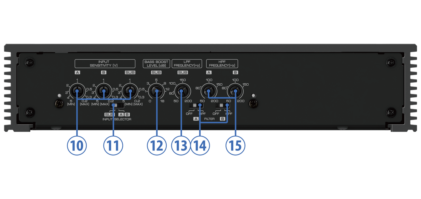 KENWOOD EXCELON SERIES 5-CHANNEL 800W CLASS D AMPLIFIER