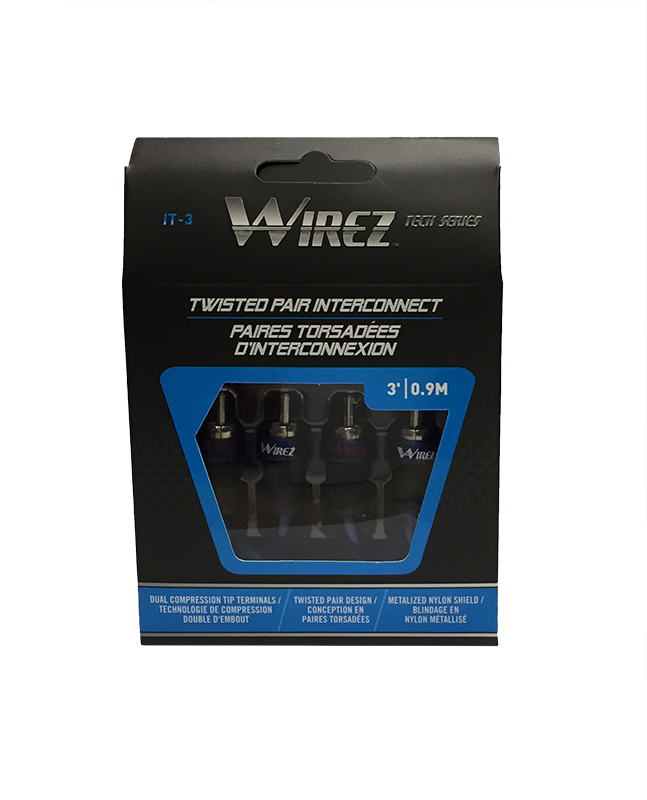 IT-3 WIREZTECH SERIES 3' RCA