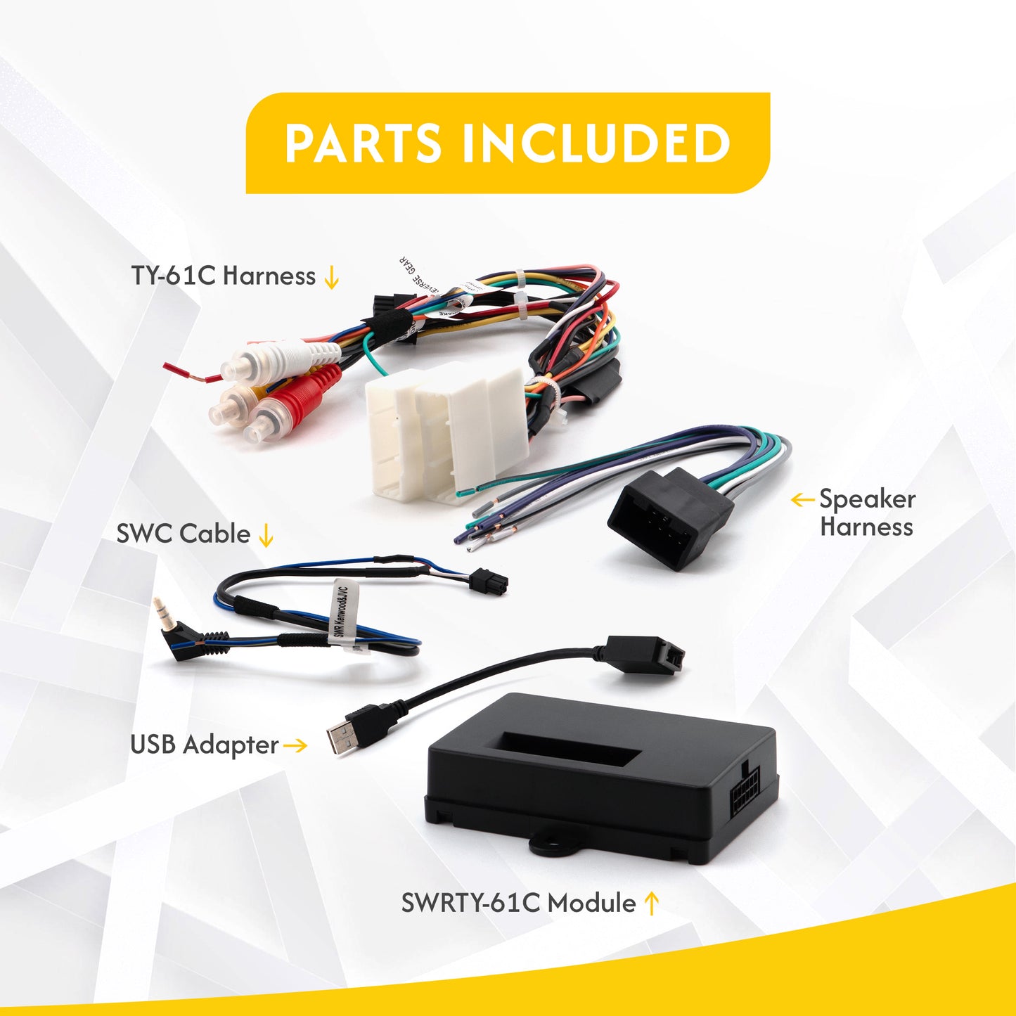 SWRTY-61C | Radio Replacement with Steering Wheel Control Retention for Select Toyota Vehicles 2018-Up