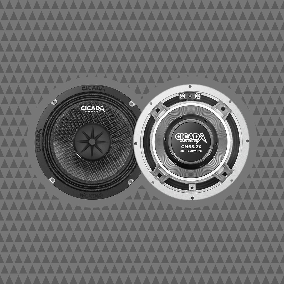 14CXK652 Cicada 6.5-INCH MID-BASS COMPONENT SPEAKERS KIT – 2Ω