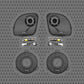 14CXK652 Cicada 6.5-INCH MID-BASS COMPONENT SPEAKERS KIT – 2Ω