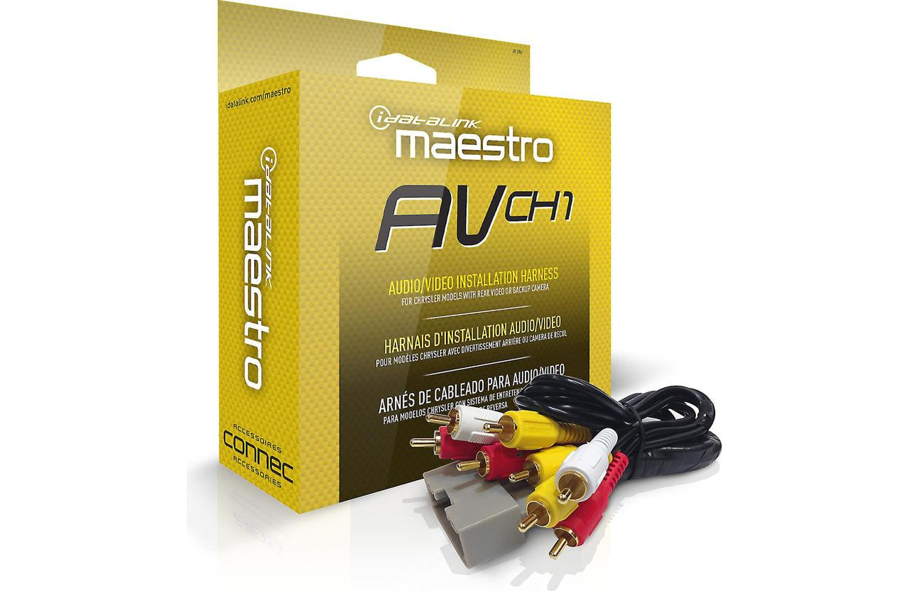 HRN-AV-CH1 IDATALINK MAESTRO HARNESS FOR CHRYSLER MODELS W/ REAR VIDEO/BACKUP CAM