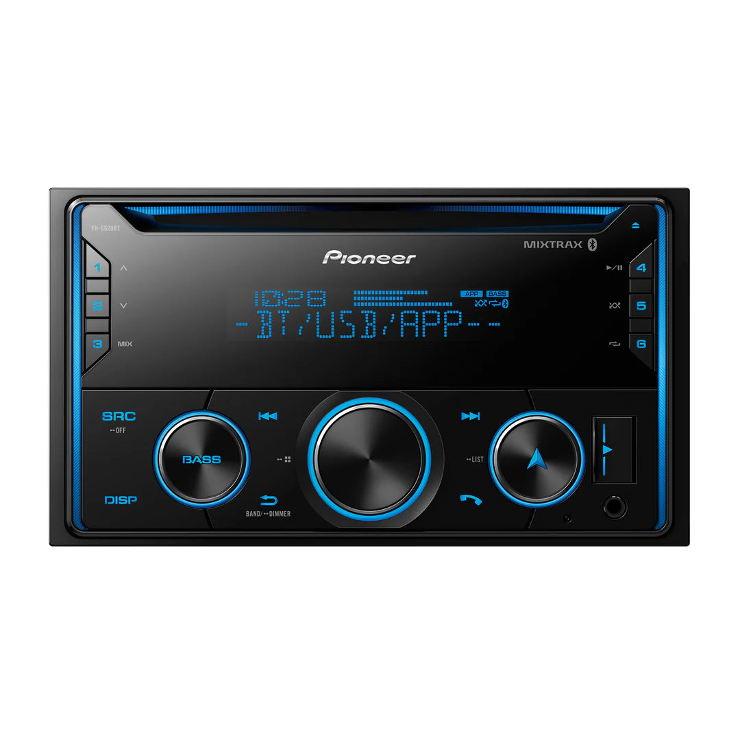PIONEER DOUBLE DIN CD RECEIVER FEATURES IMPROVED PIONEER SMART SYNC APP COMPATIBILITY, MIXTRAX, BUILT-IN BLUETOOTH