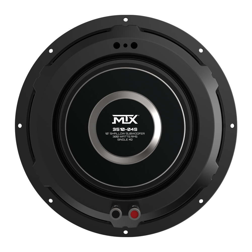 3510-04S MTX 35 SERIES 10" SHALLOW SUBWOOFER 4 OHM (300WRMS)