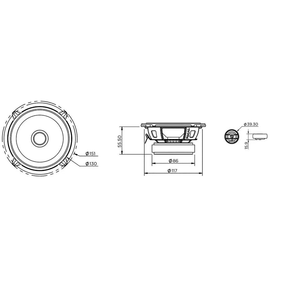Focal Auditor 2-Way 5.25" Component Speaker Kit