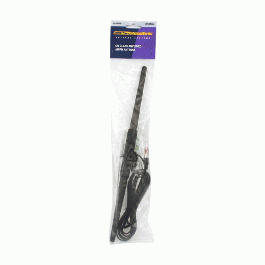 44-ua200 AntennaWorks Amplified Glass Mount Antenna