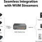 WiiM Vibelink Amp | 100W Power Amplifier with Premium ESS 9039Q2M DAC and TI TPA3255 | Compatible with WiiM Mini, Pro, Pro Plus, and Ultra | RCA, Coax, and Optical Inputs | Space Gray