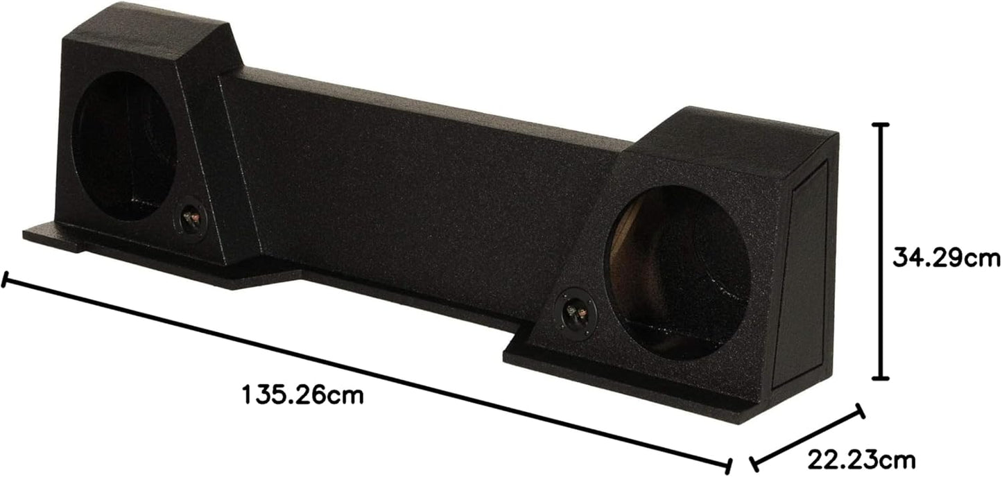 QBomb Enclosure (Dual 10" - Sierra / Silverado Double/EXT Cab HT '07 - '13)