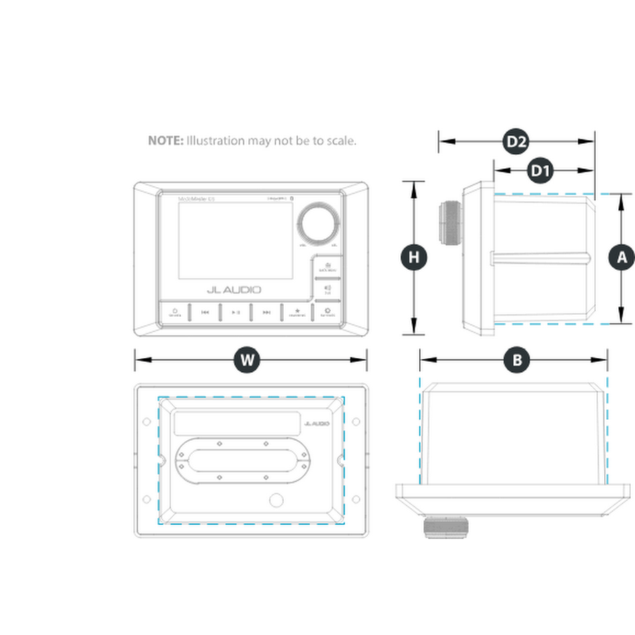 JL AUDIO MEDIA MASTER MARINE HEADUNIT