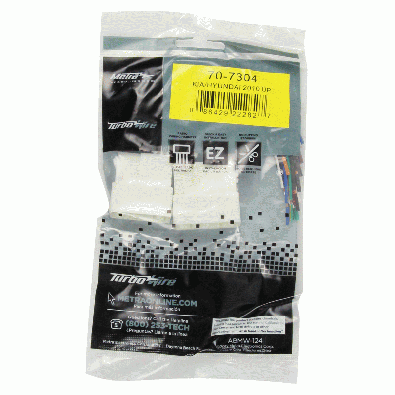 70-7304 Metra 10-Up Kia/hydundai Radio Harness