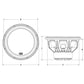MTX 75 SERIES 12" DUAL 2 OHM SUBWOOFER (750WRMS/7.5" MOUNTING DEPTH)