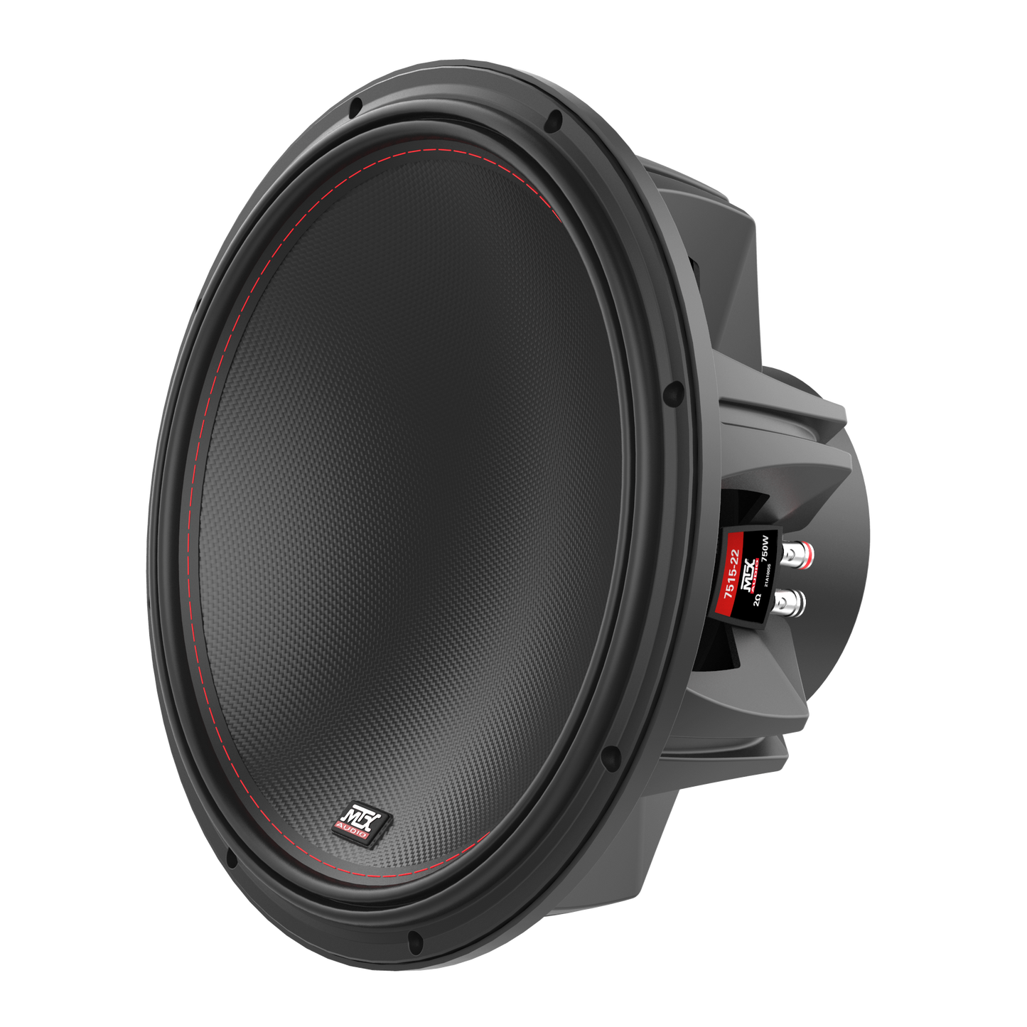 MTX 75 SERIES 15" DUAL 2 OHM SUBWOOFER (750WRMS/8.375" MOUNTING DEPTH)