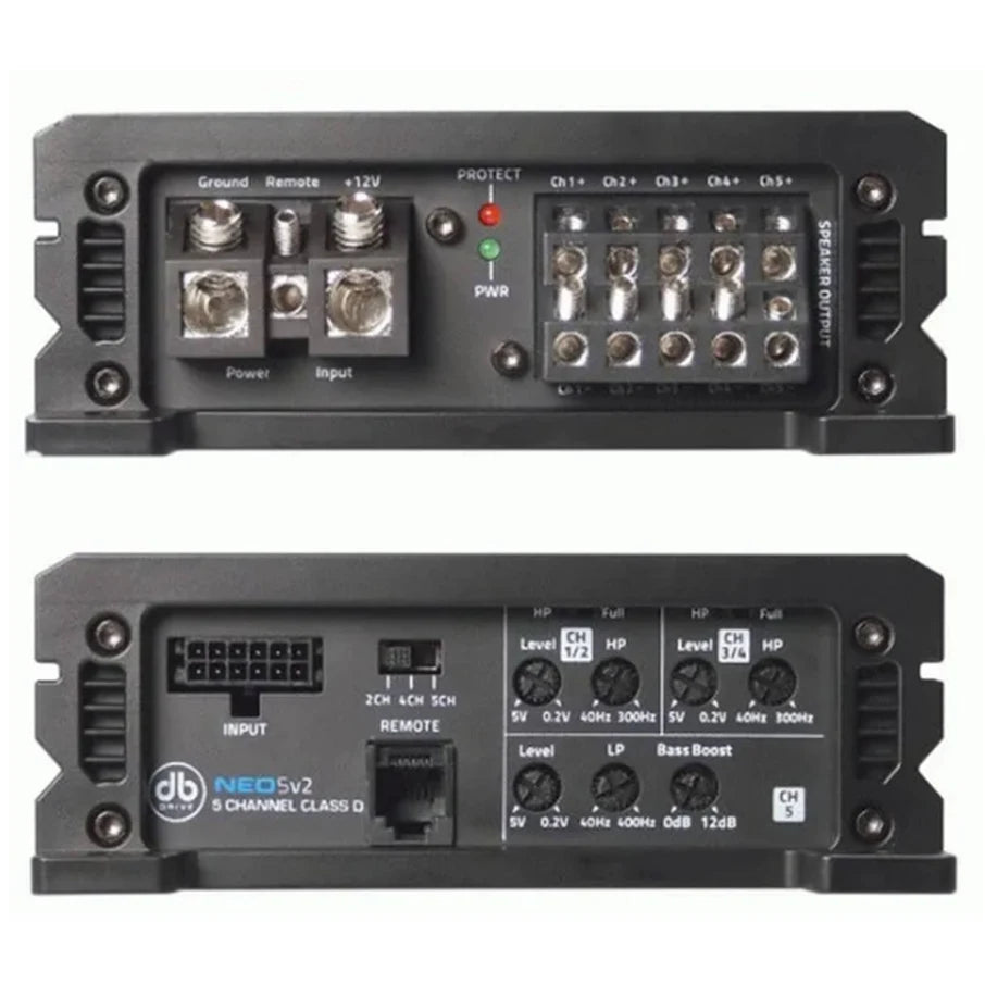 DB DRIVE 5-CHANNEL 500W CLASS D AMPLIFIER