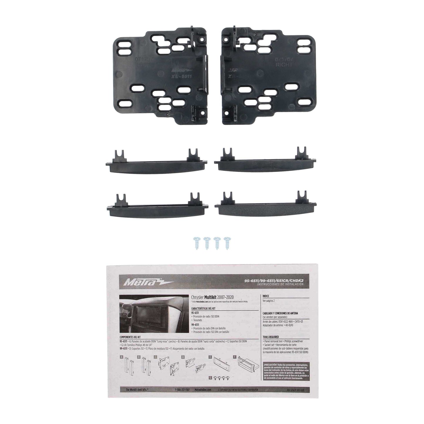95-6511 CHRYLER MULTI-KIT DOUBLE DIN 07-UP