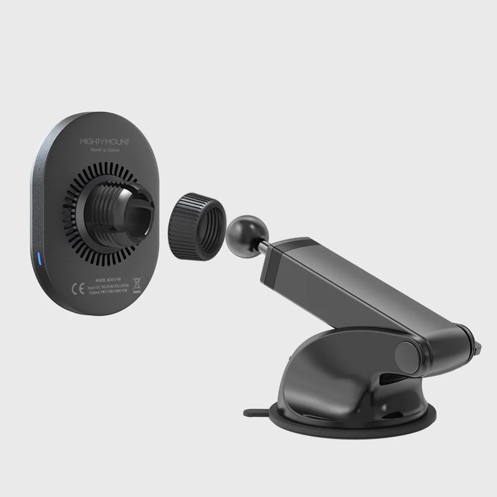 Mighty Mount MagSafe Wireless Car Charger Suction Cup Mount (Version 2.0)
