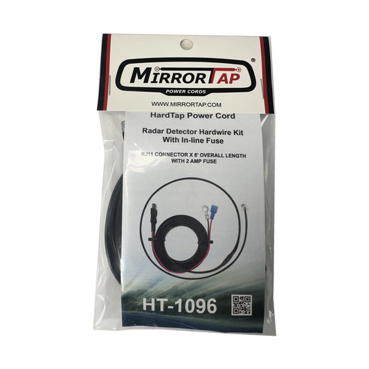 MIRROR TAP POWER CORD 8' LENGTH W/ 2AMP FUSE